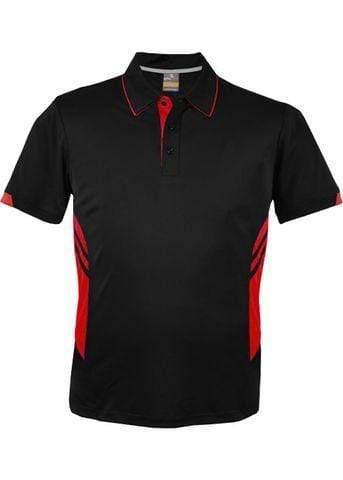 Aussie Pacific Tasman Kids Polo Shirt 3311 Casual Wear Aussie Pacific Black/Red 6 
